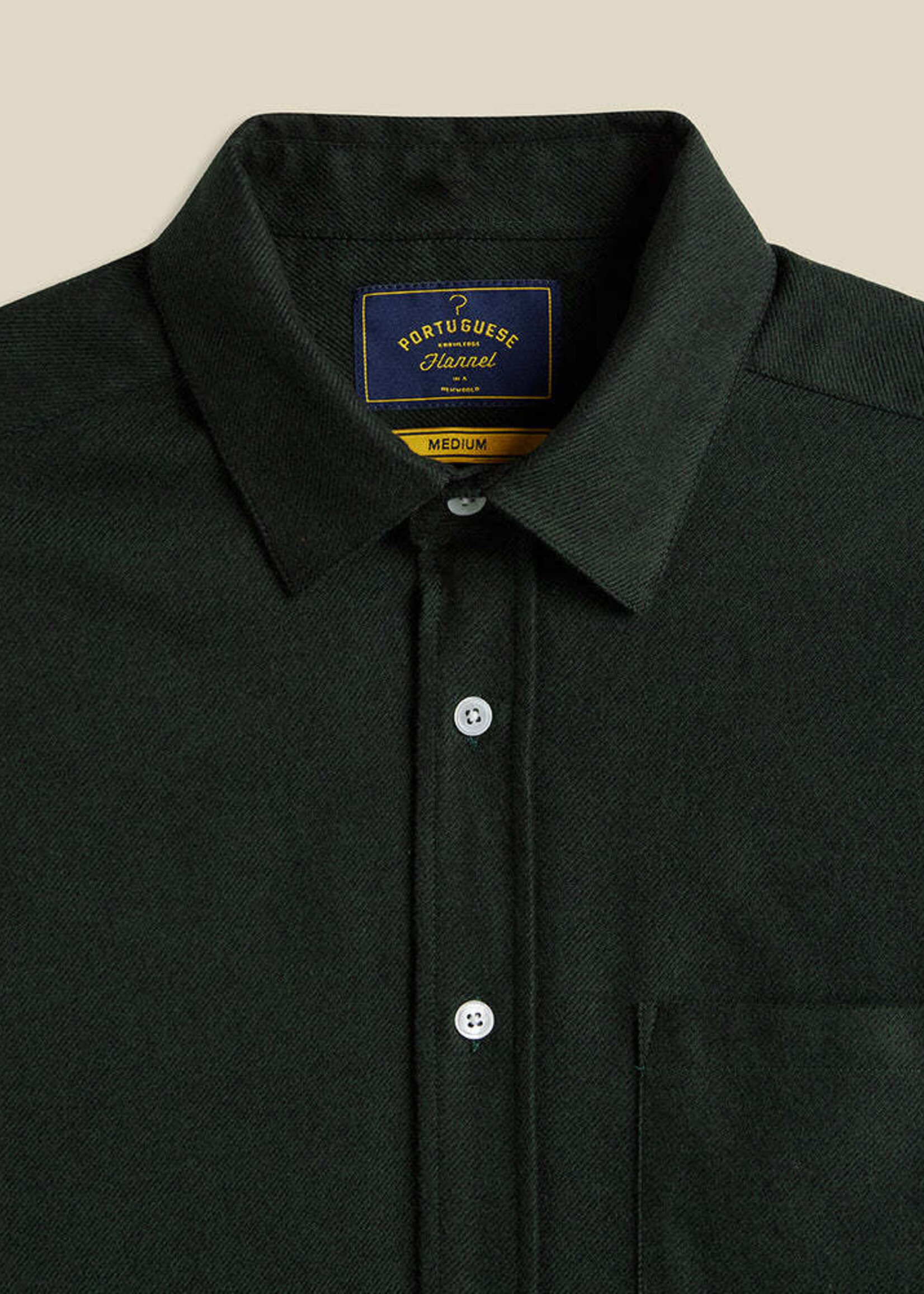 Portuguese Flannel Portuguese Flannel Teca Forest Green Shirt