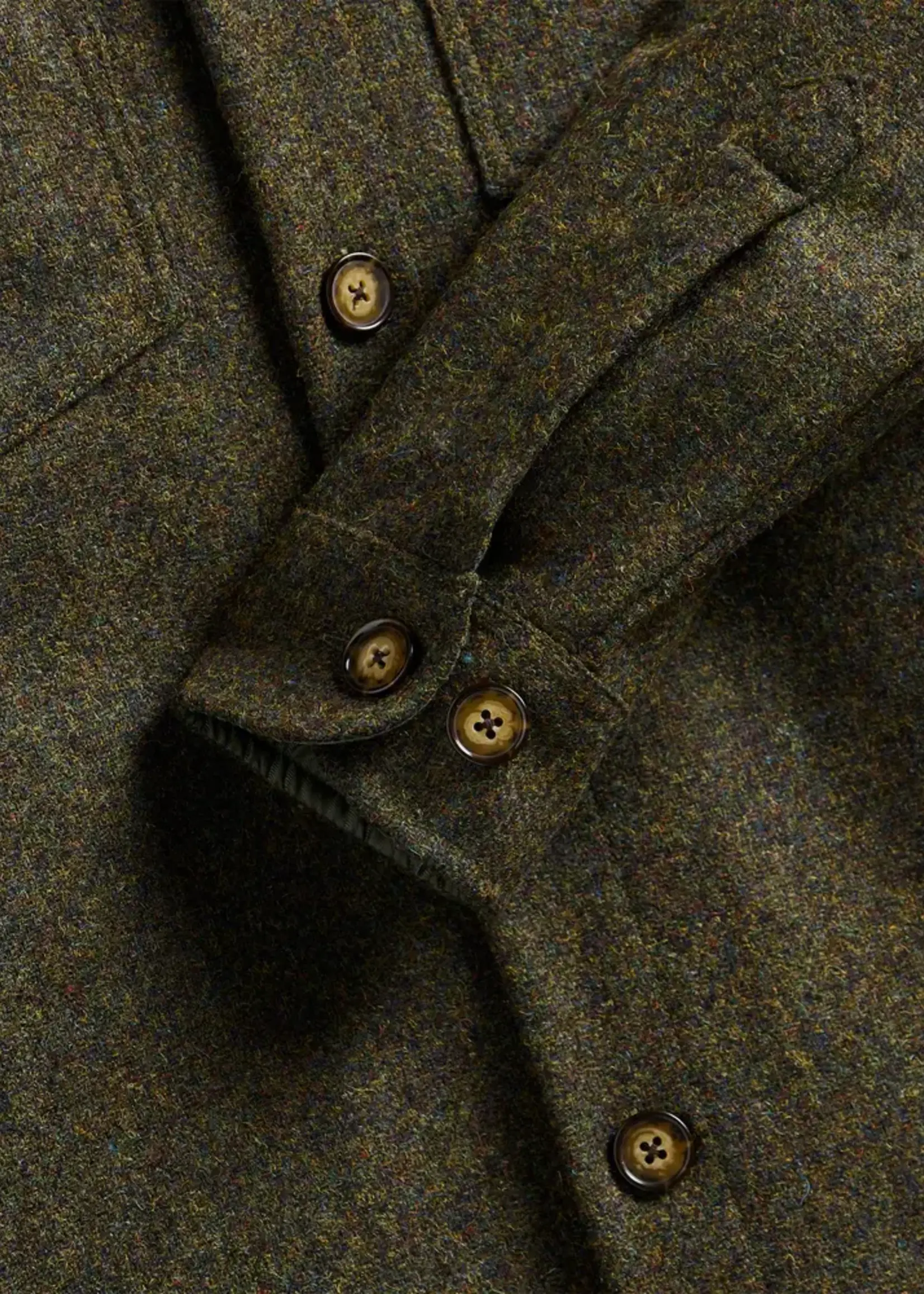 Portuguese Flannel Portuguese Flannel Wool Field Shirt Forest Green