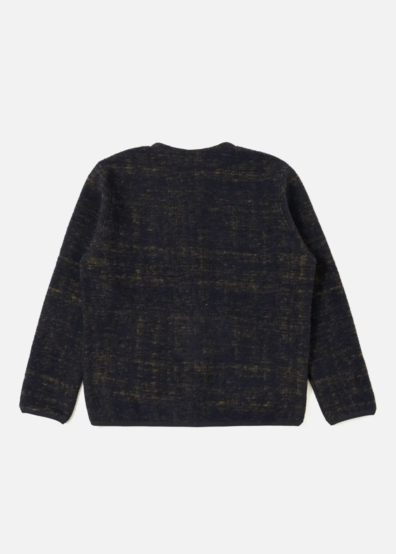 Universal Works Universal Works Cardigan Navy Marble Fleece