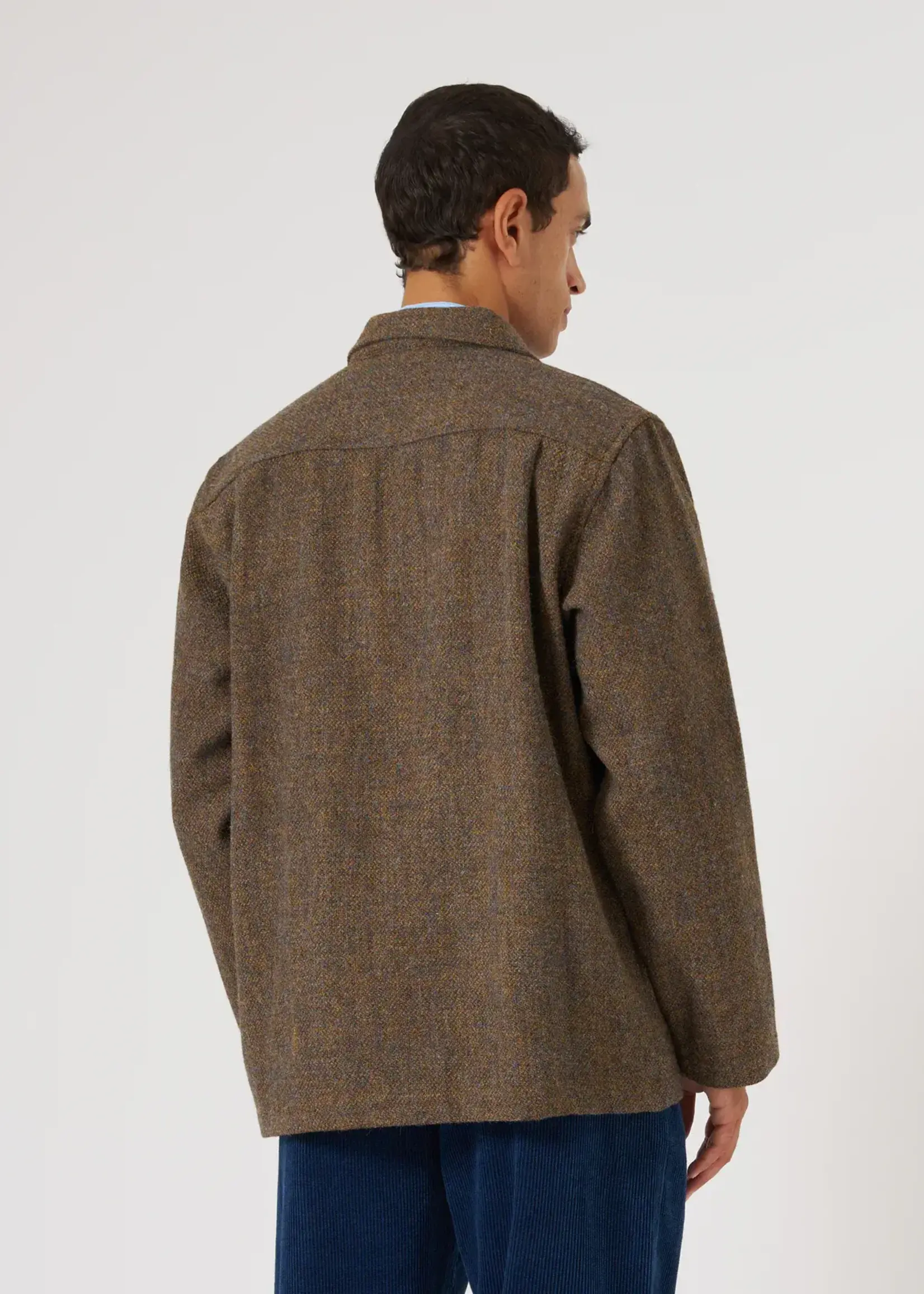 Universal Works Universal Works Easy Jacket Gold Harris Tweed Plaid