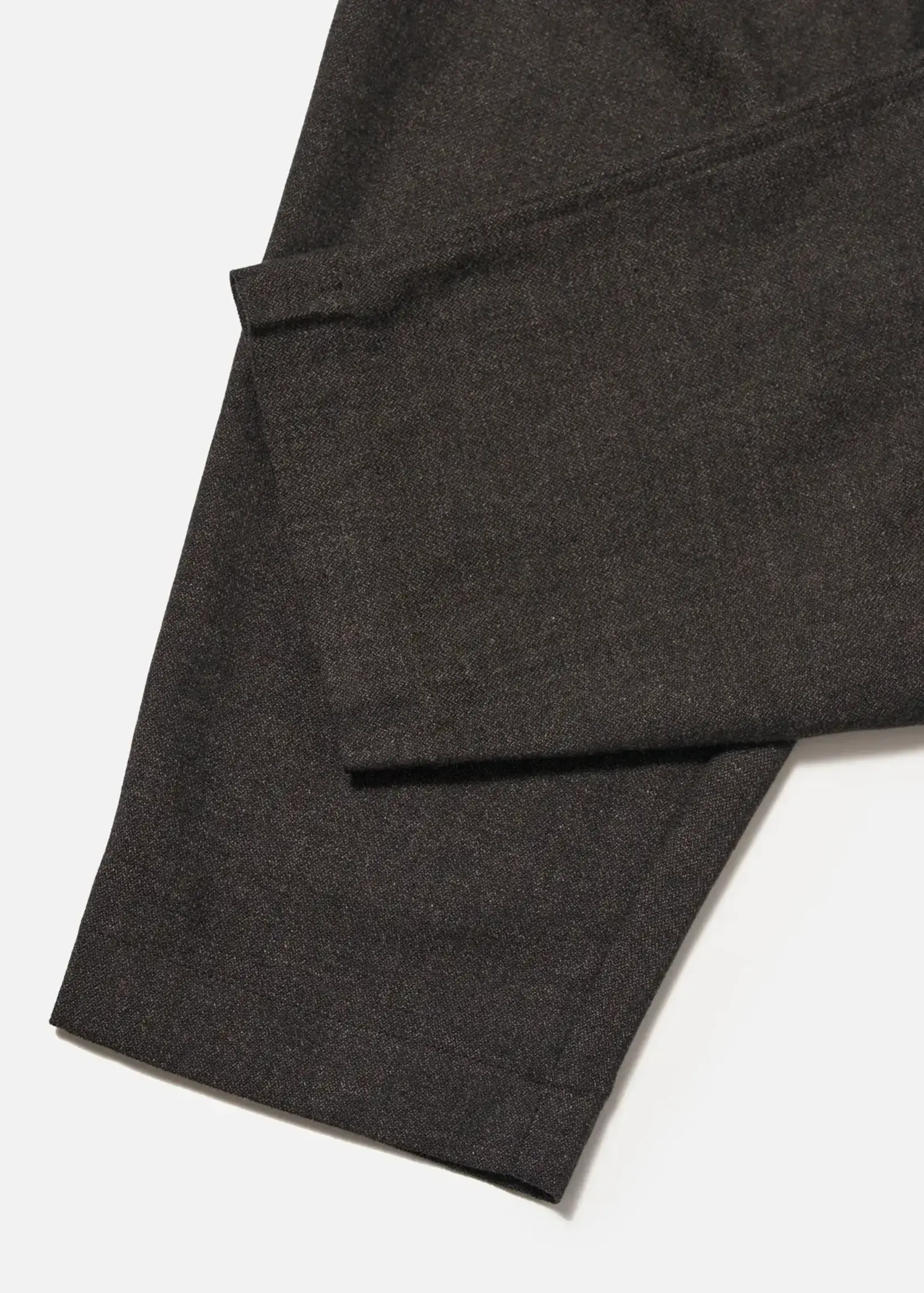 Universal Works Universal Works Pleated Track Pant Brown Upcycled Italiian Tweed