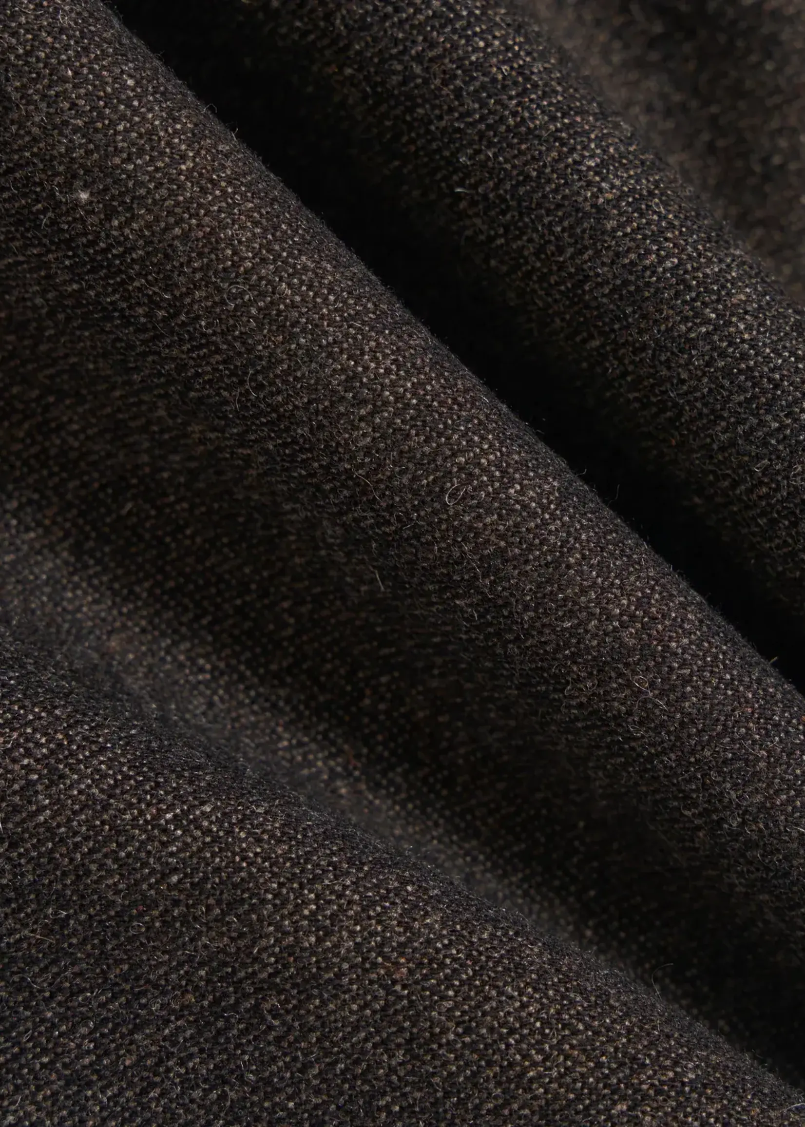 Universal Works Universal Works Pleated Track Pant Brown Upcycled Italiian Tweed