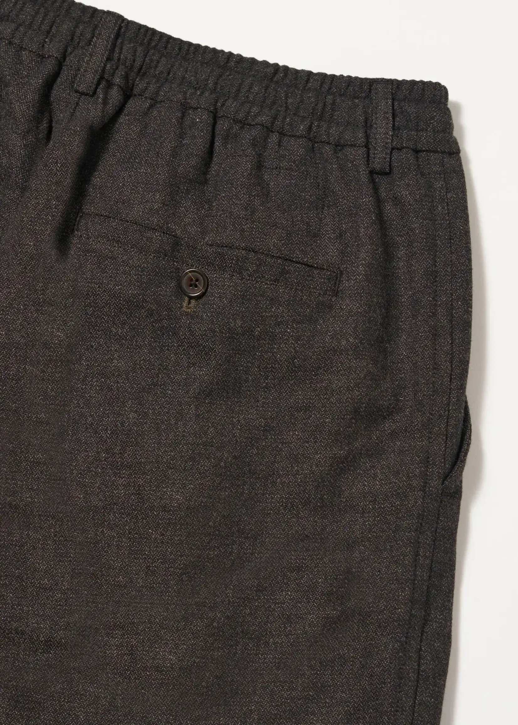 Universal Works Universal Works Pleated Track Pant Brown Upcycled Italiian Tweed