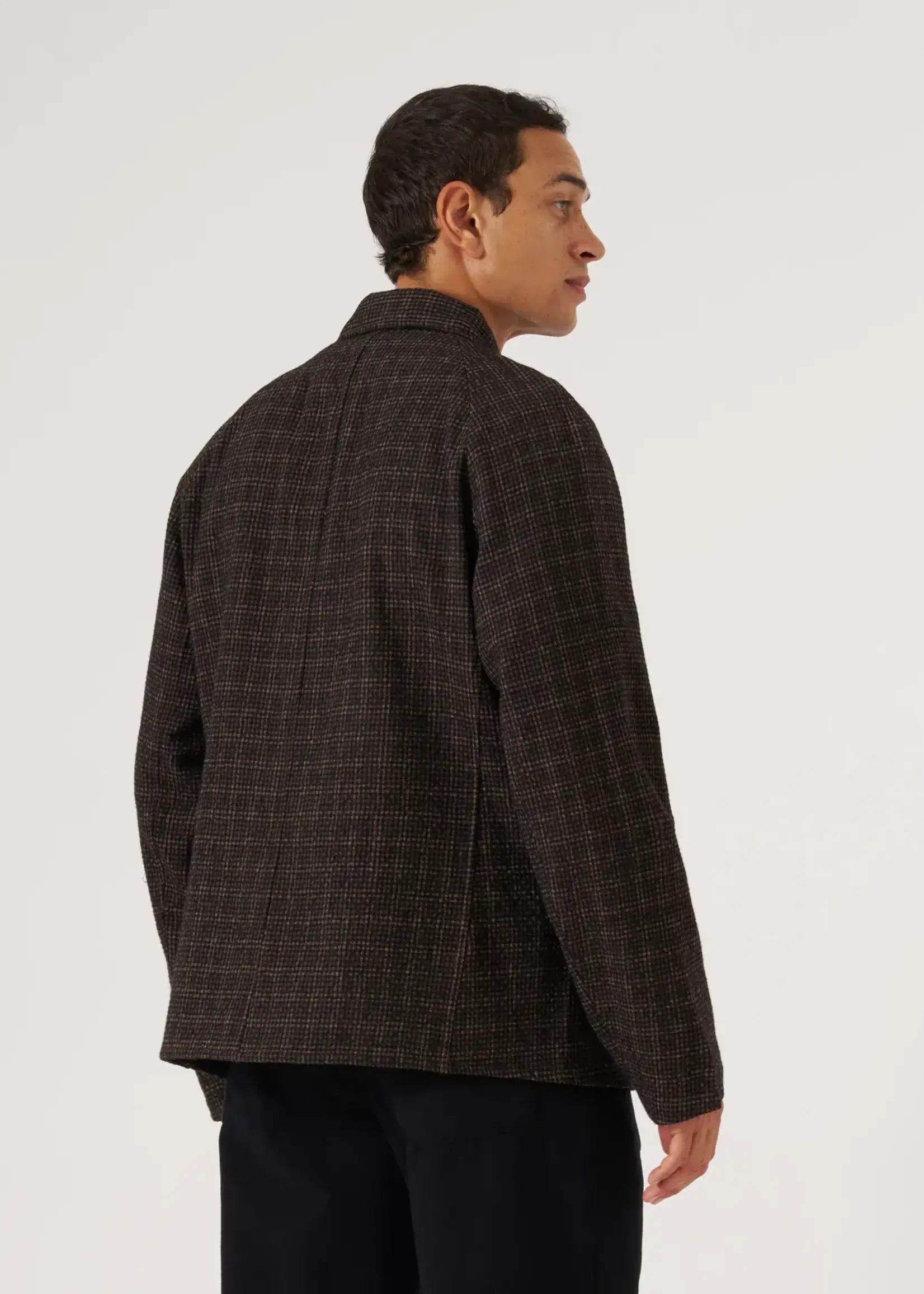 Universal Works Universal Works Station Jacket Brown Cedar Check