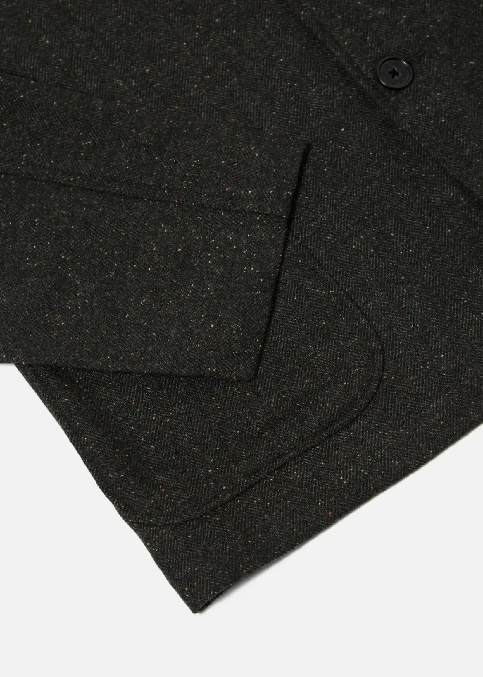 Universal Works Universal Works Three Button Jacket Black Salt And Pepper Tweed