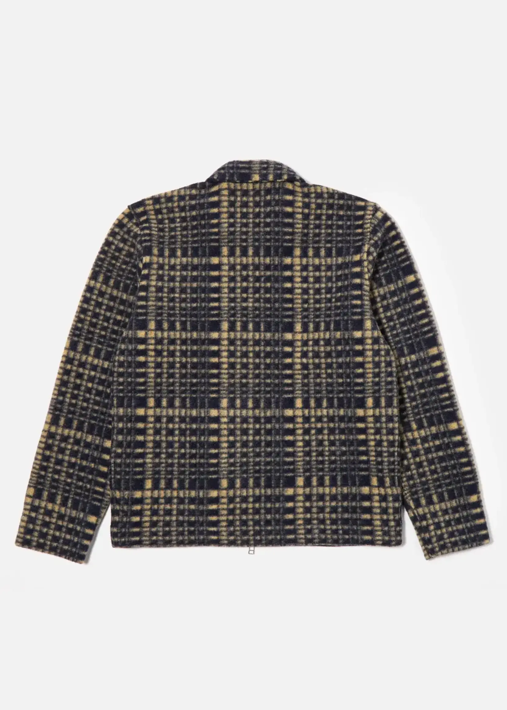 Universal Works Universal Works Zip Uniform Jacket Navy Telepass Fleece