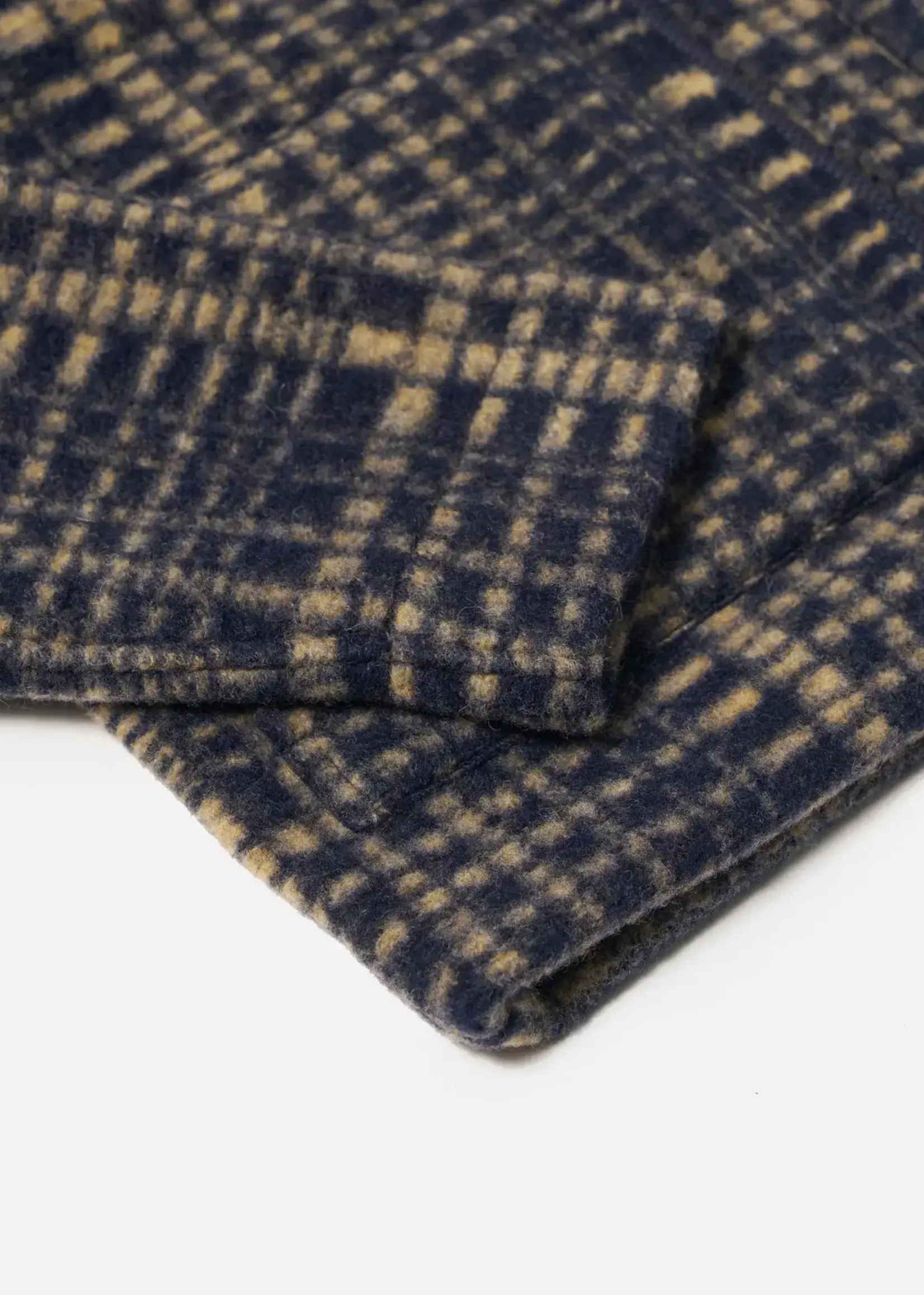 Universal Works Universal Works Zip Uniform Jacket Navy Telepass Fleece