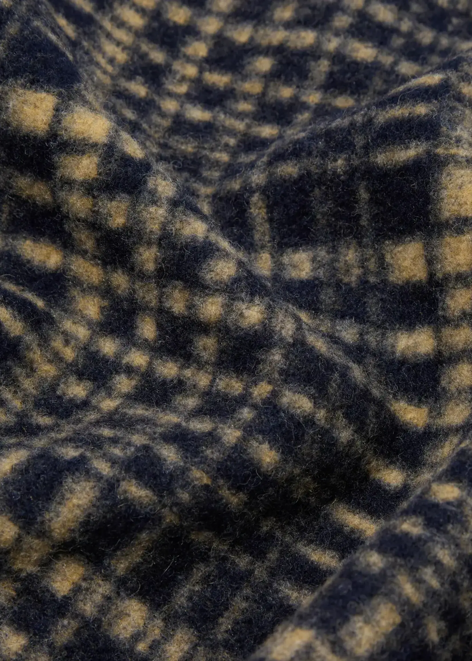 Universal Works Universal Works Zip Uniform Jacket Navy Telepass Fleece