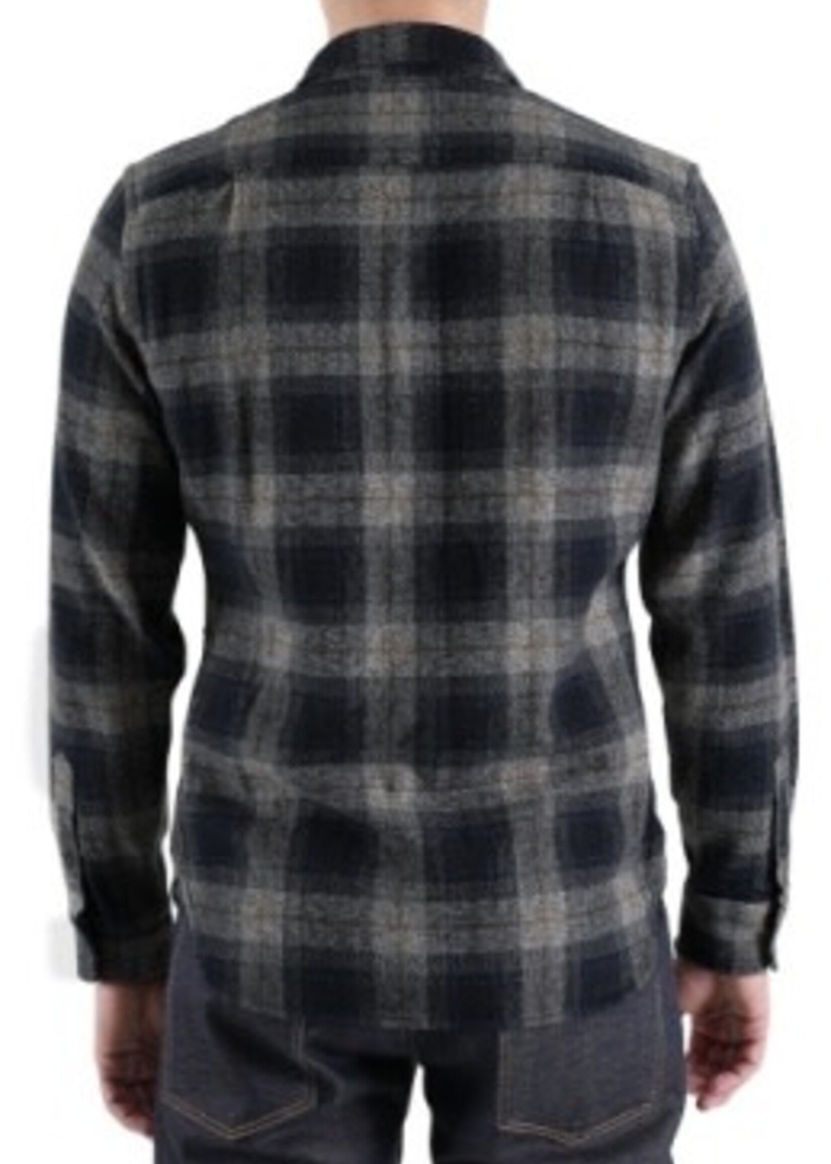 Kato Kato Ripper Shirt Midnight Frost Plaid Flannel (0014648)