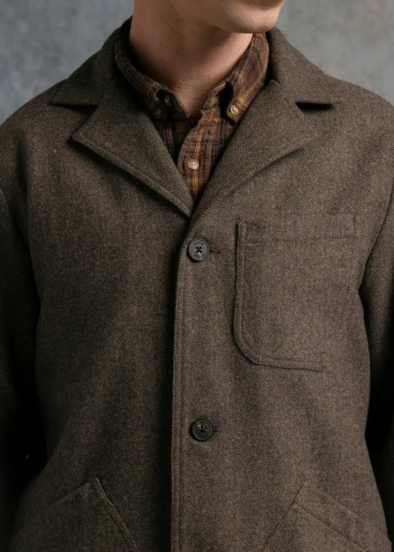 Kestin Kestin Stac Olive HB Wool Blazer