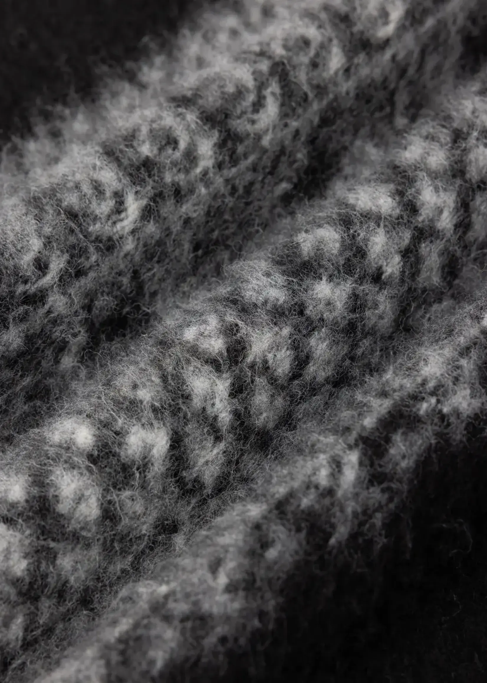 Kestin Kestin Dreghorn Black Fairisle Band Fleece )