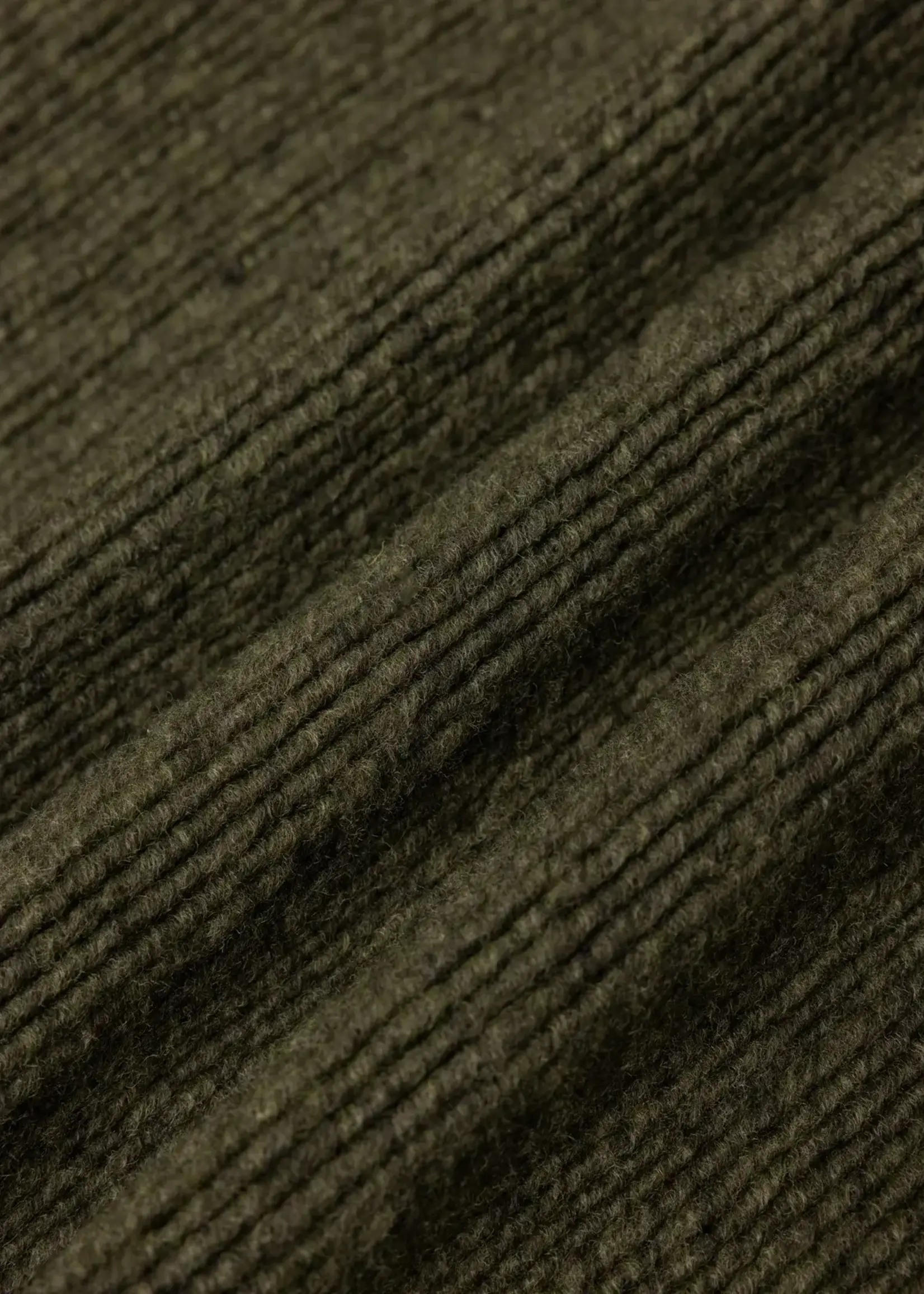 Kestin Kestin Junction Crew Olive Ribbed Fleece Sweater
