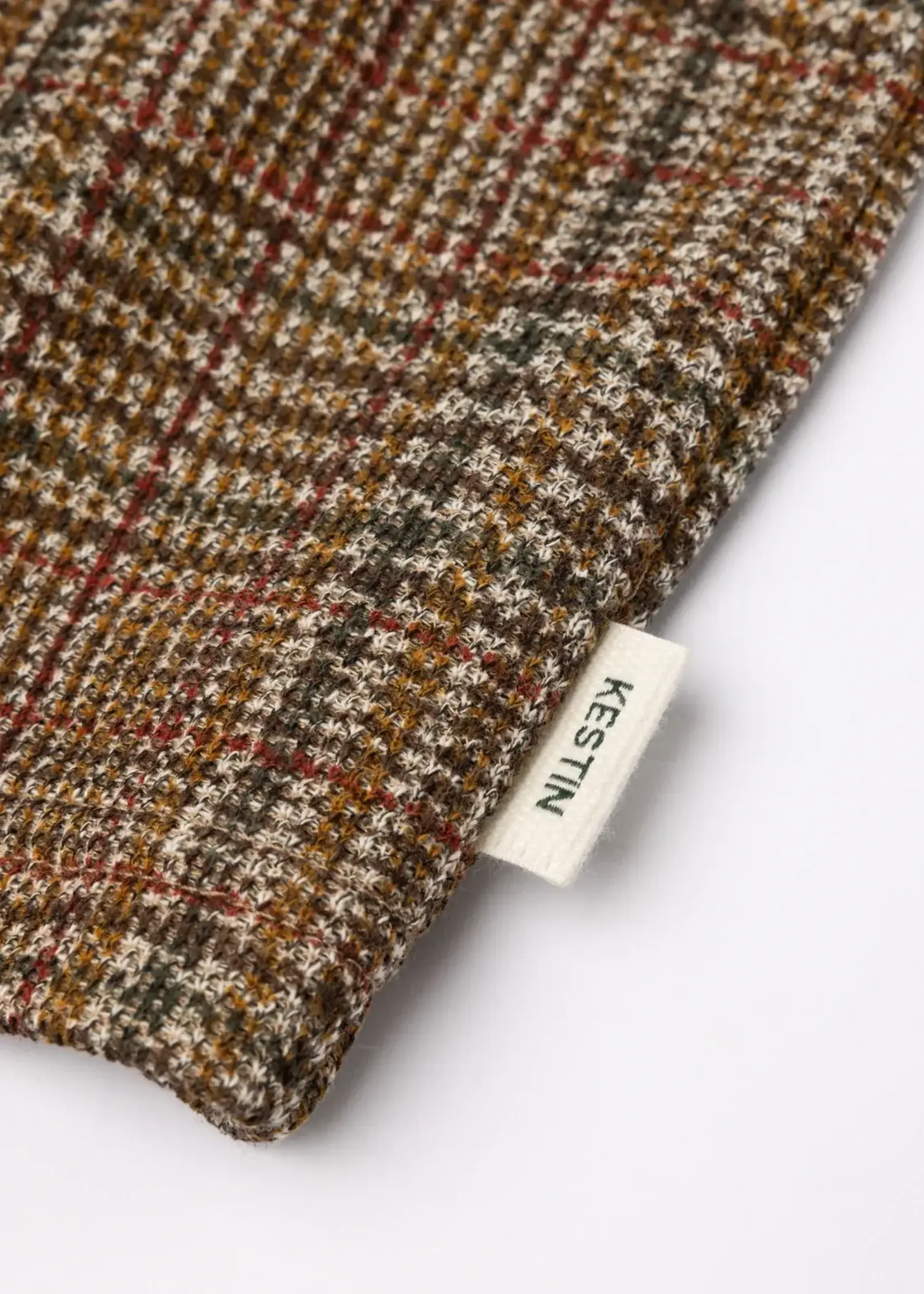 Kestin Kestin Portree Overshirt Peat Printed Check Jersey