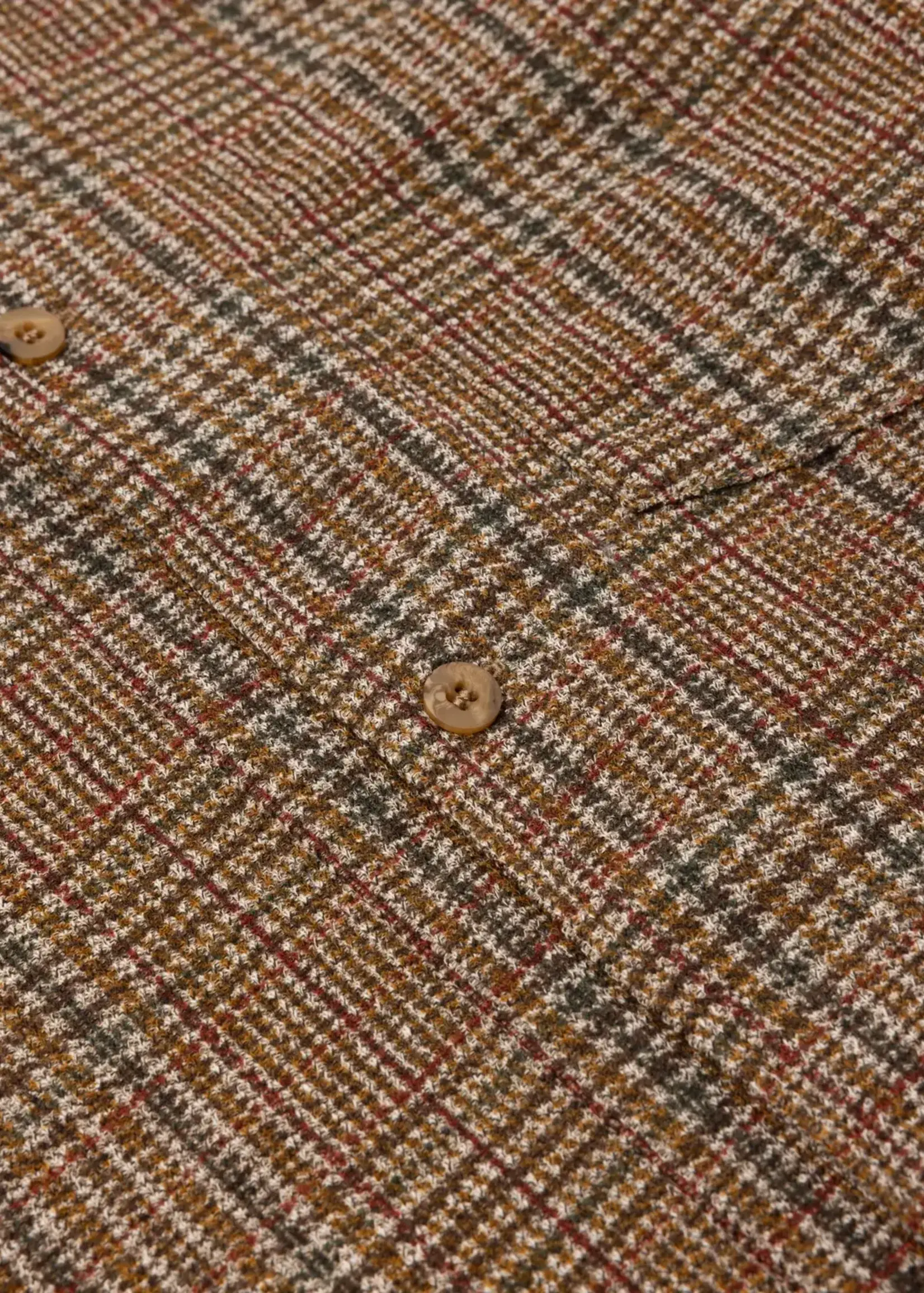 Kestin Kestin Portree Overshirt Peat Printed Check Jersey
