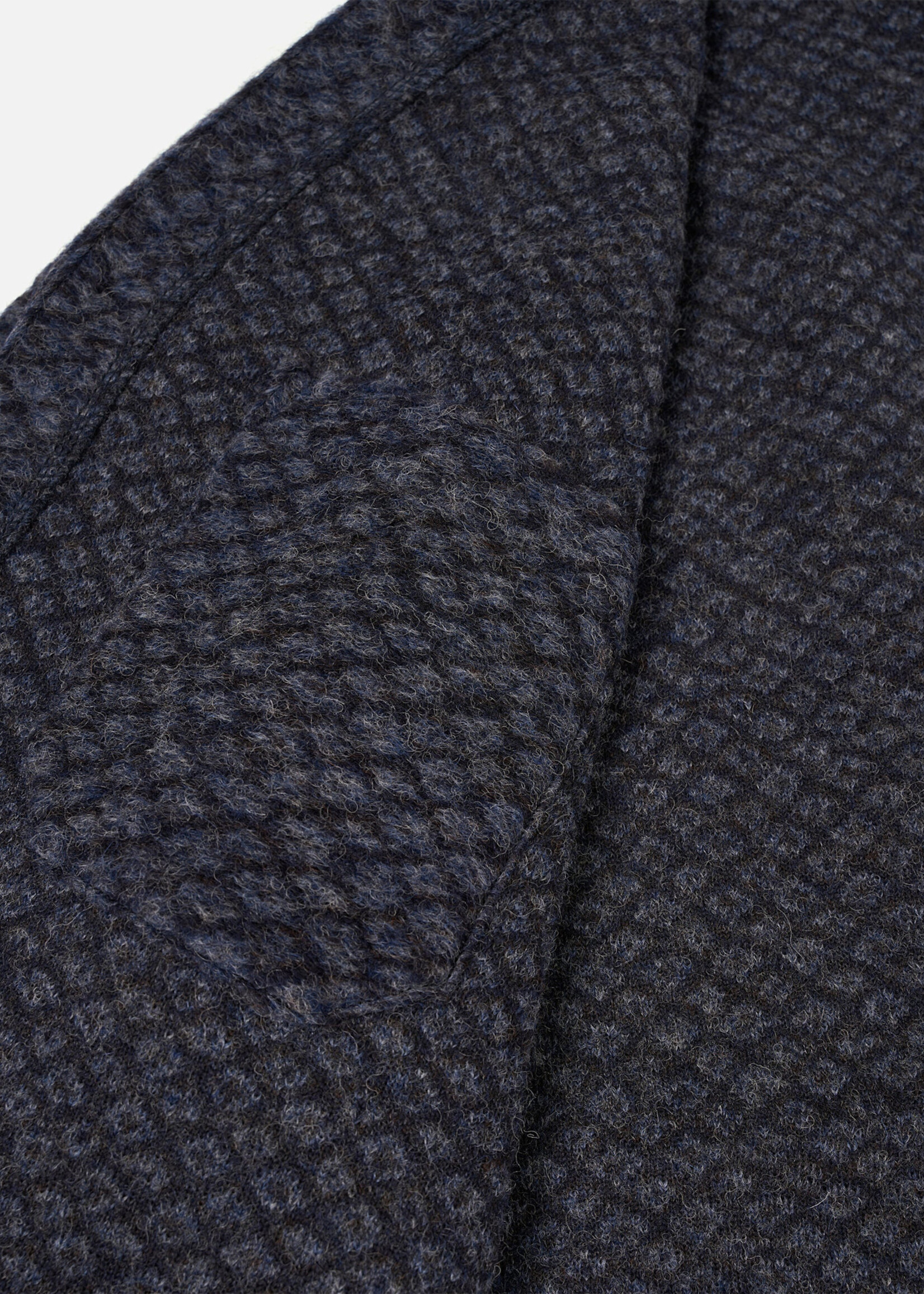 Universal Works Universal Works Cardigan Charcoal Diamond Fleece