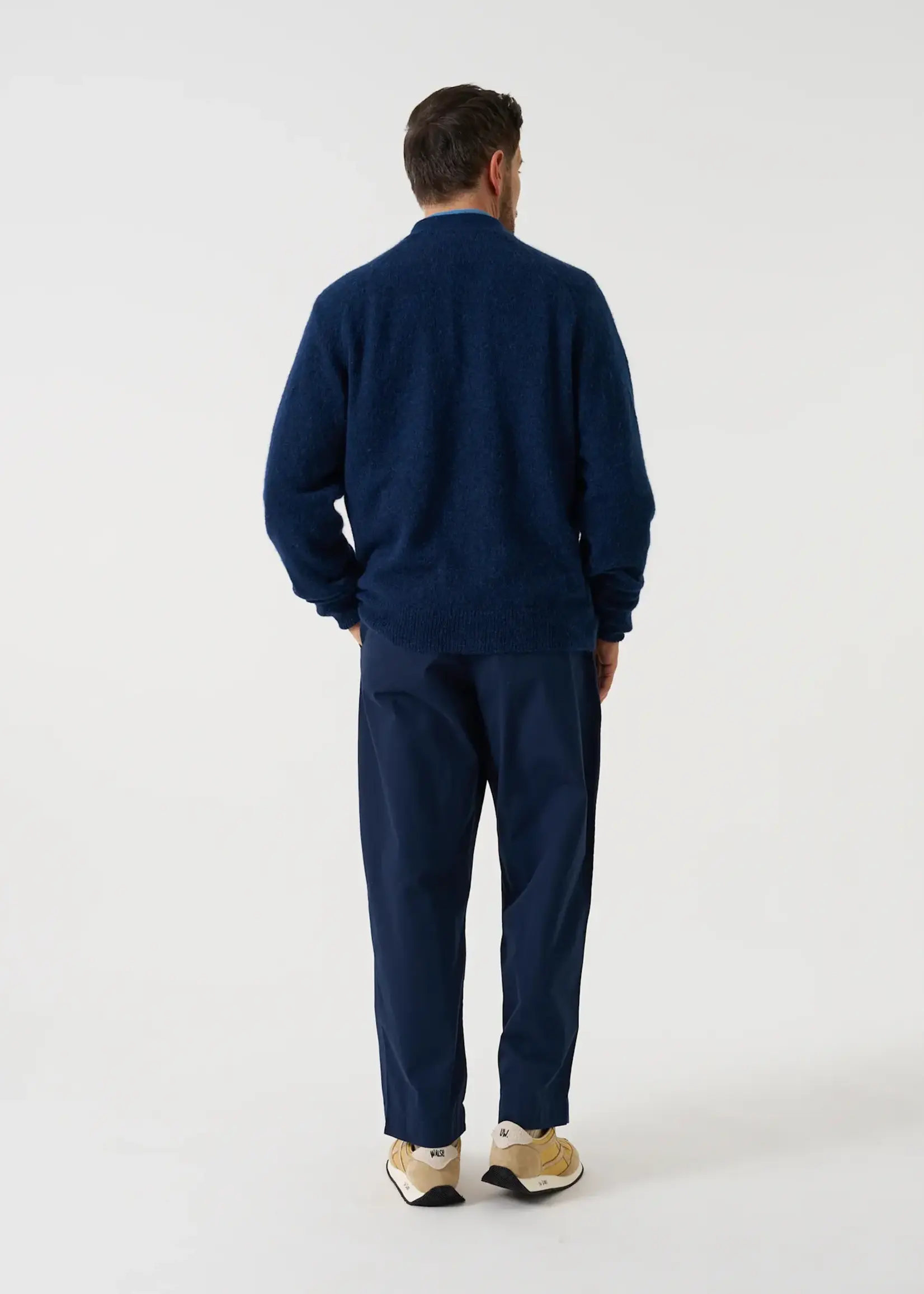 Universal Works Universal Works David Cardigan Navy Alpaca Wool