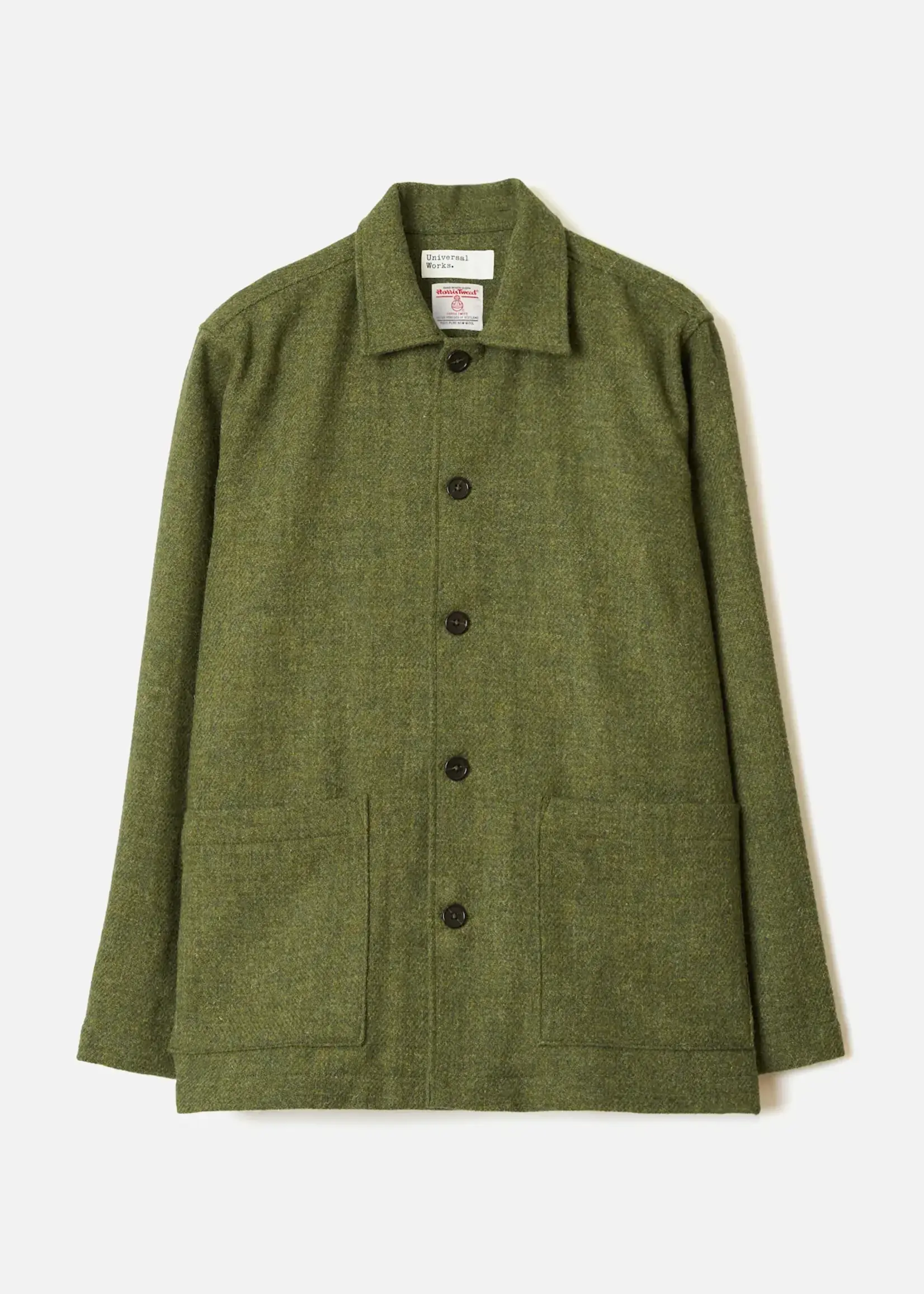 Universal Works Universal Works Easy Jacket Olive Harris Tweed