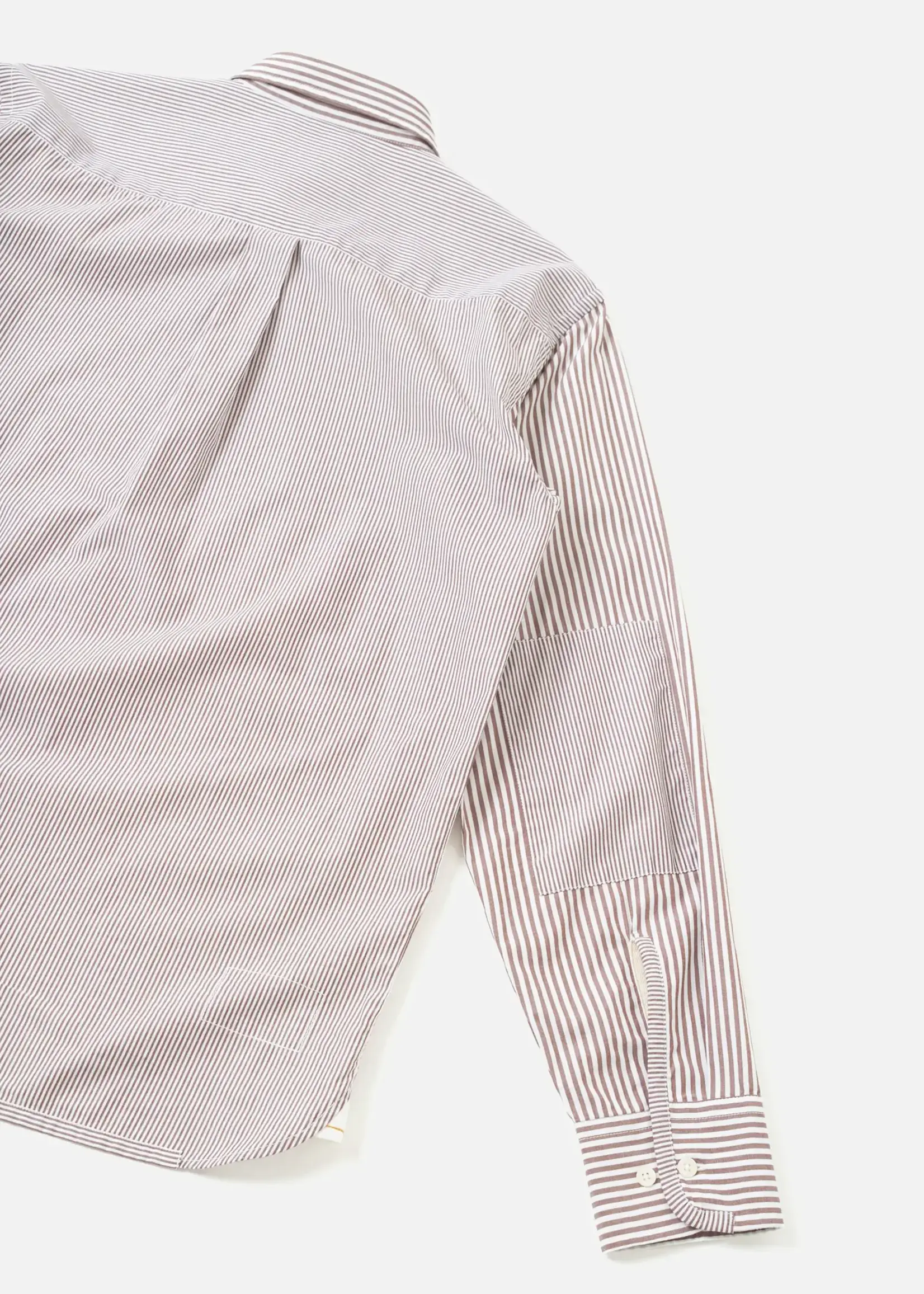Universal Works Universal Works Patched Shirt Brown Queens Cotton