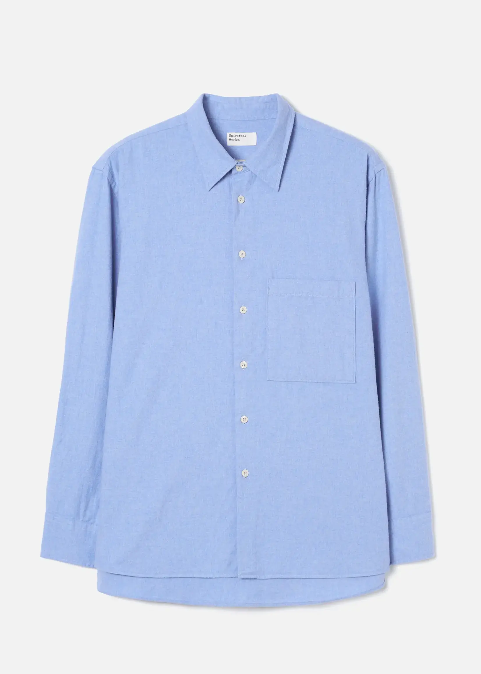 Universal Works Universal Works Square Pocket Blue Shirt