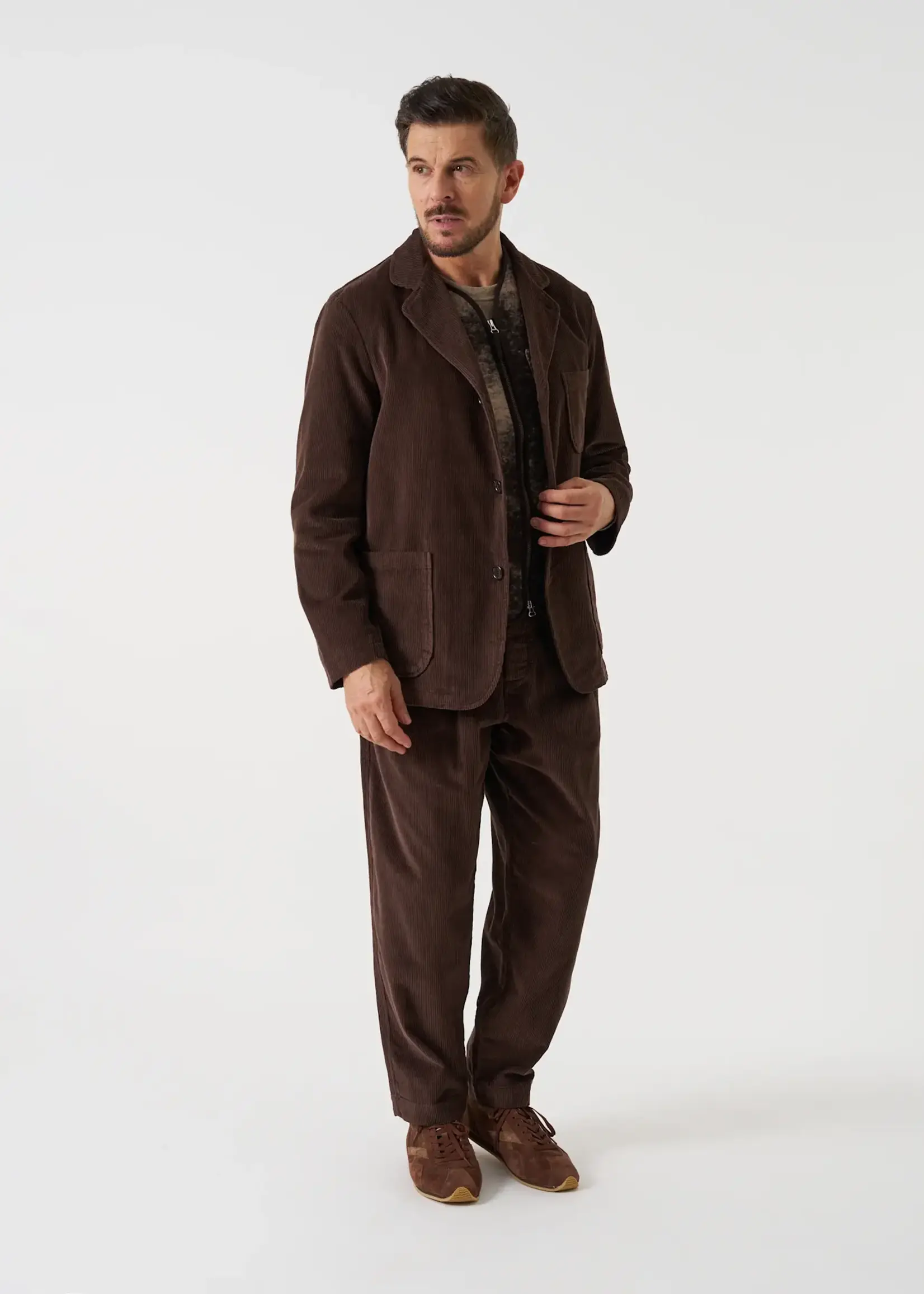 Universal Works Universal Works Three Button Jacket Cacao Corduroy