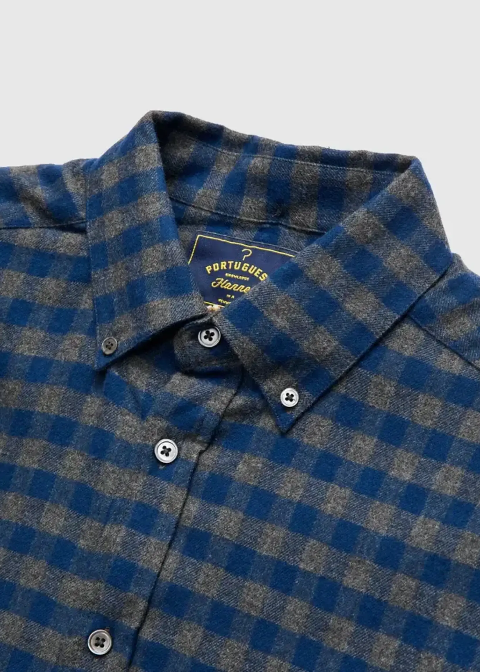Portuguese Flannel Portuguese Flannel Aquila Blue / Green Sports Shirt