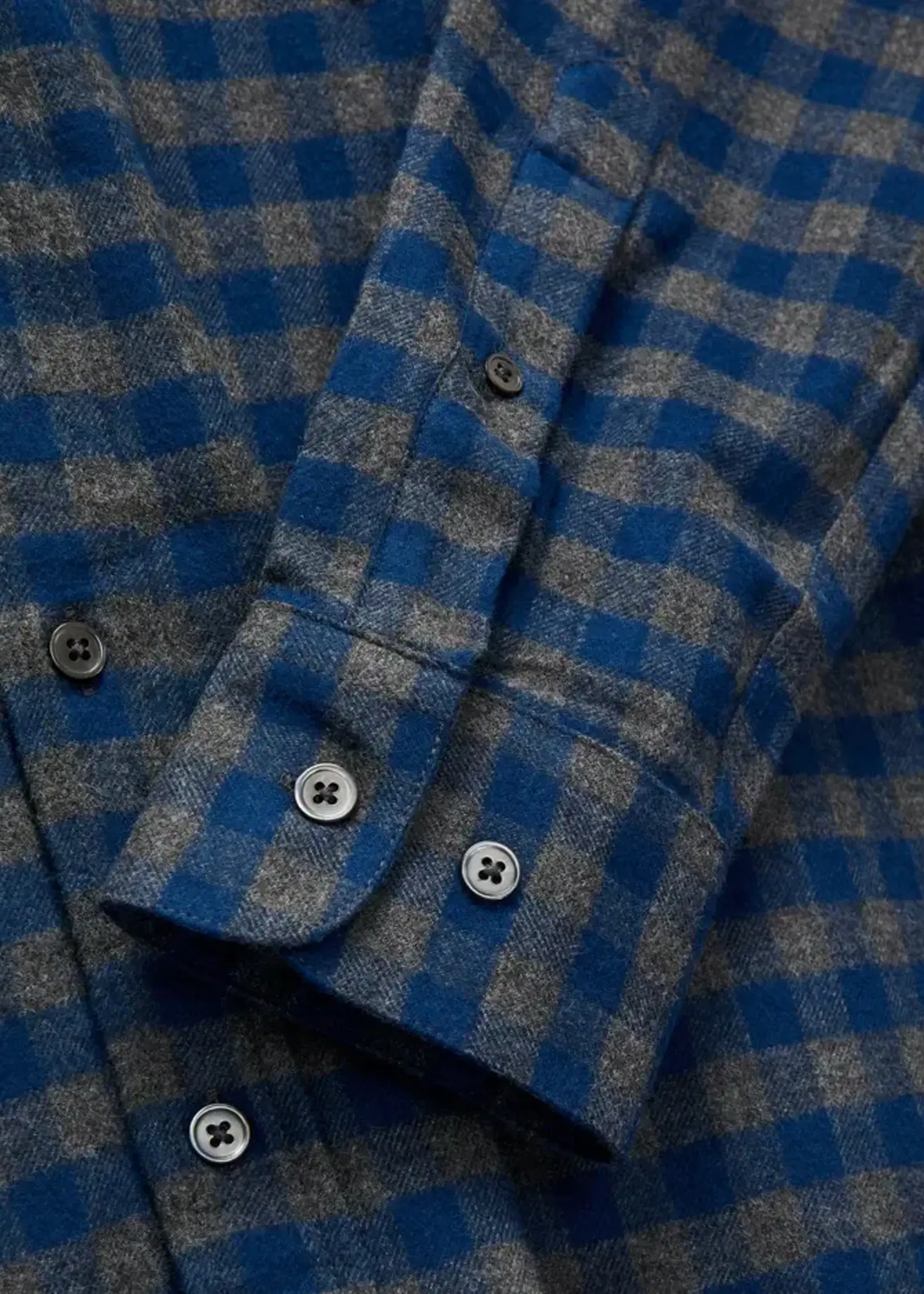 Portuguese Flannel Portuguese Flannel Aquila Blue / Green Sports Shirt