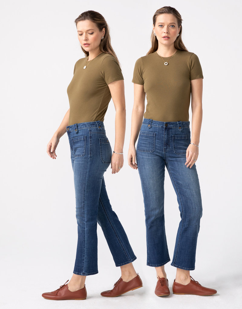 Unpublished Jeans Cropped à Taille Haute Unpublished Marlow