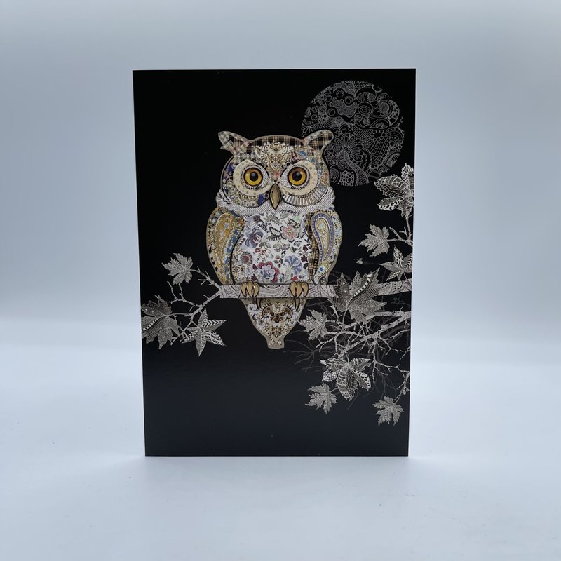 Carte de Souhait Jewels Owl Bug Art M139
