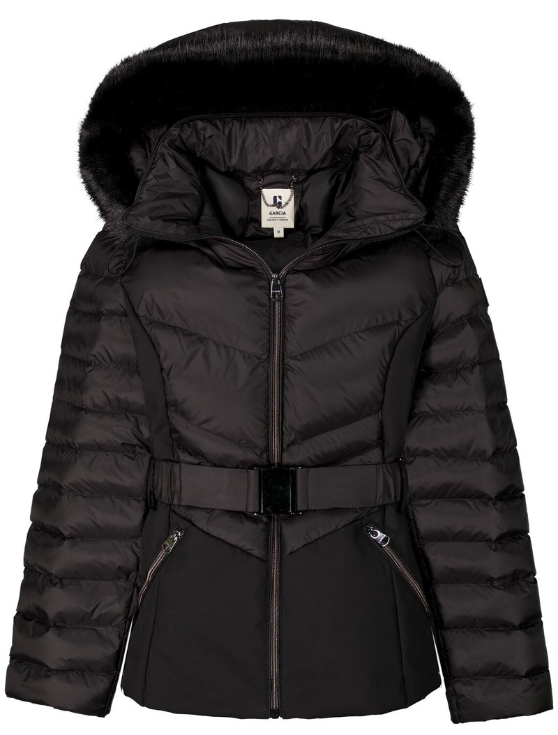 Garcia Manteau Puffer à Capuche et Fausse Fourrure Garcia GJ100905