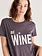 Z Supply T-Shirt Be Wine Z Supply ZT221952