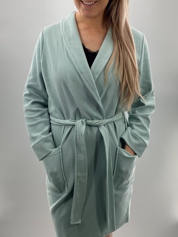 Claudel Lingerie Robe de Chambre Courte Côtelé Claudel LI122780