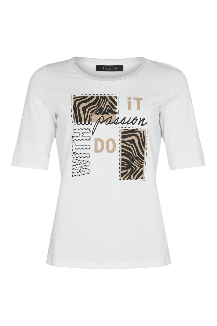 I'cona T-Shirt Imprimé Do It With Passion I'cona 64081