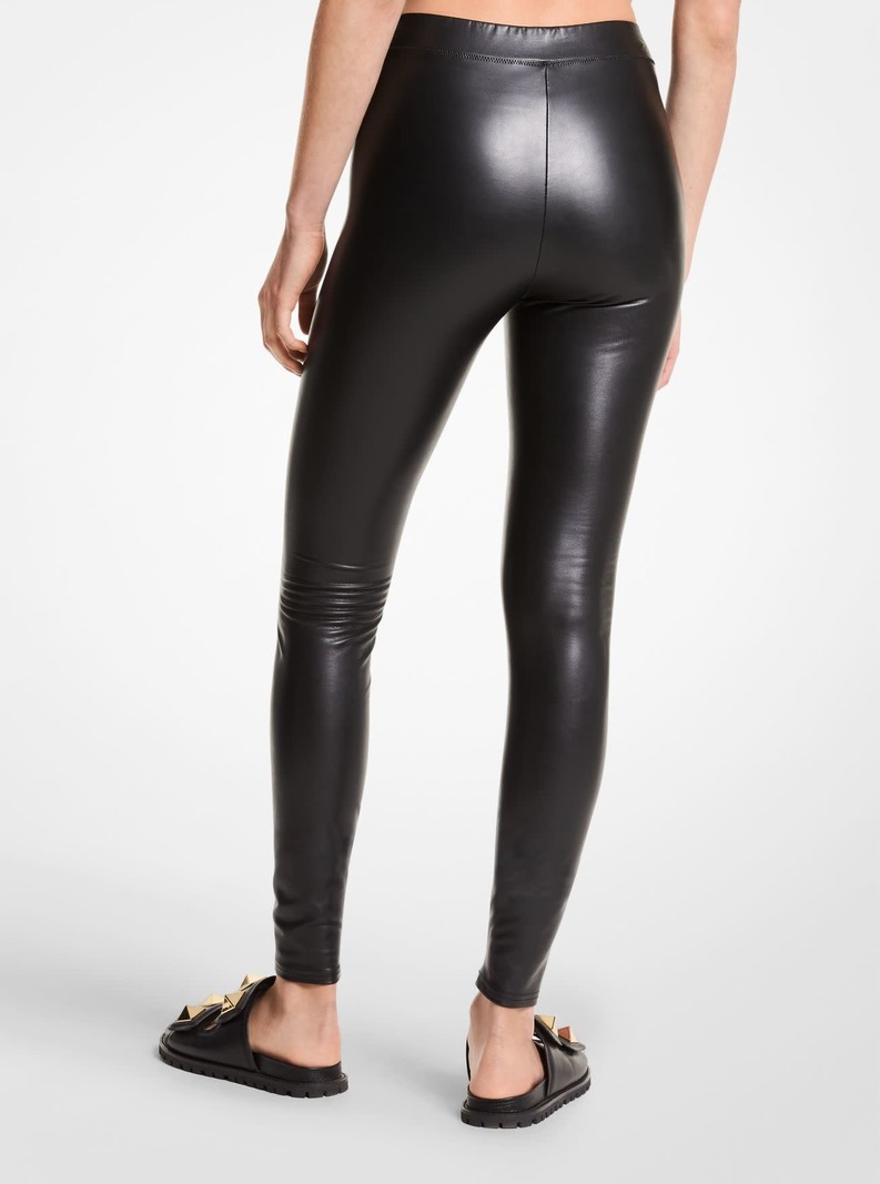 Michael Kors Legging Extensible en Similicuir Michael Kors