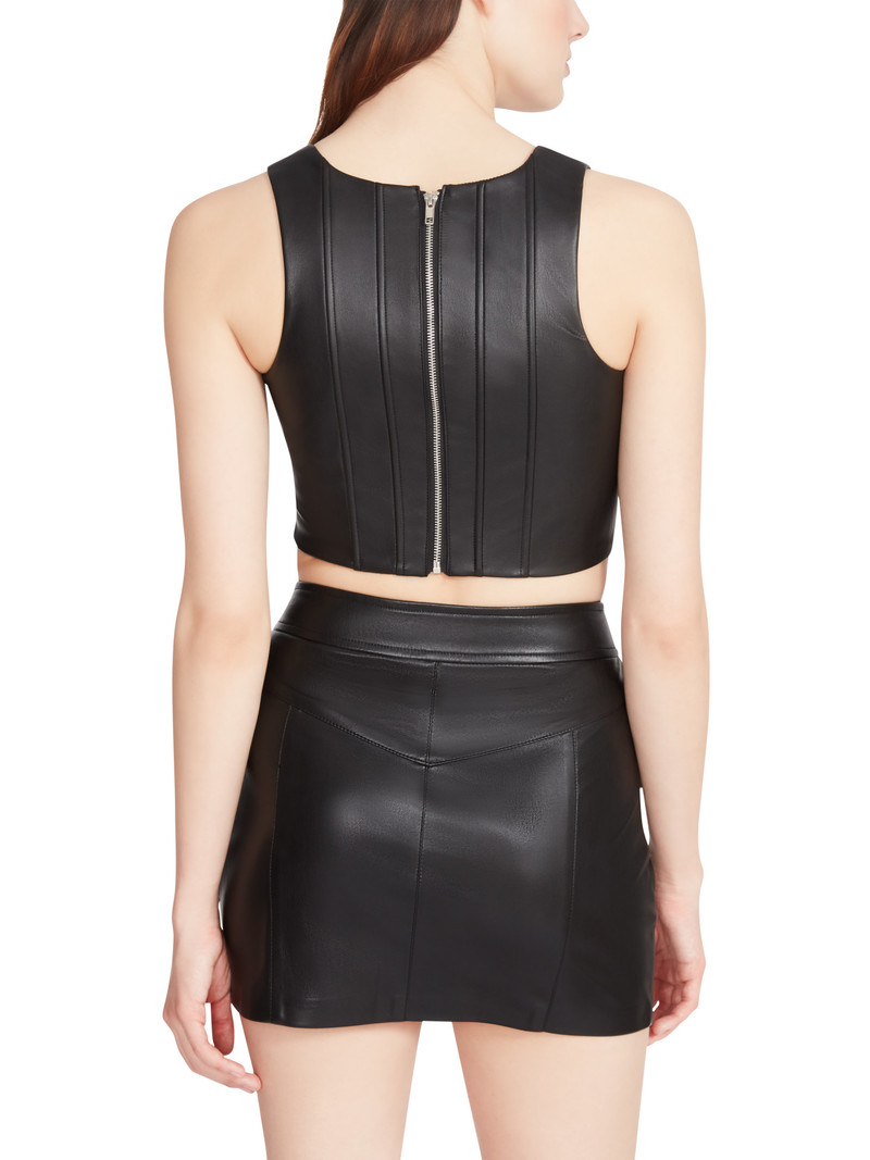 Steve Madden Haut Corset en Similicuir Kimmie Steve Madden