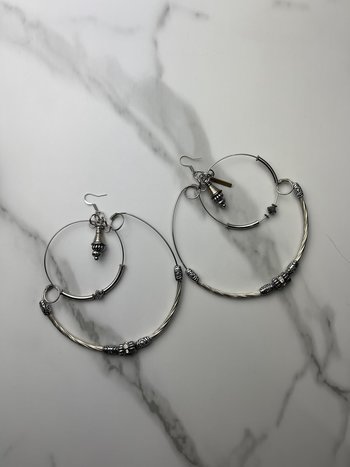 LISABEL Boucles d'oreilles Rondes en Argent Lisabel 1455