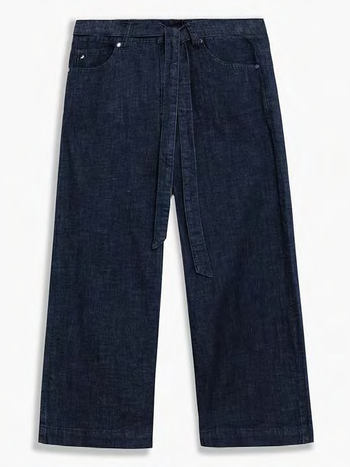 Pantalon Gaucho en Denim Taille Haute Lois 2980681800