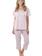 Patricia Lingerie Pyjama Floral 2pcs T-shirt/Capri Patricia Lingerie 979-1