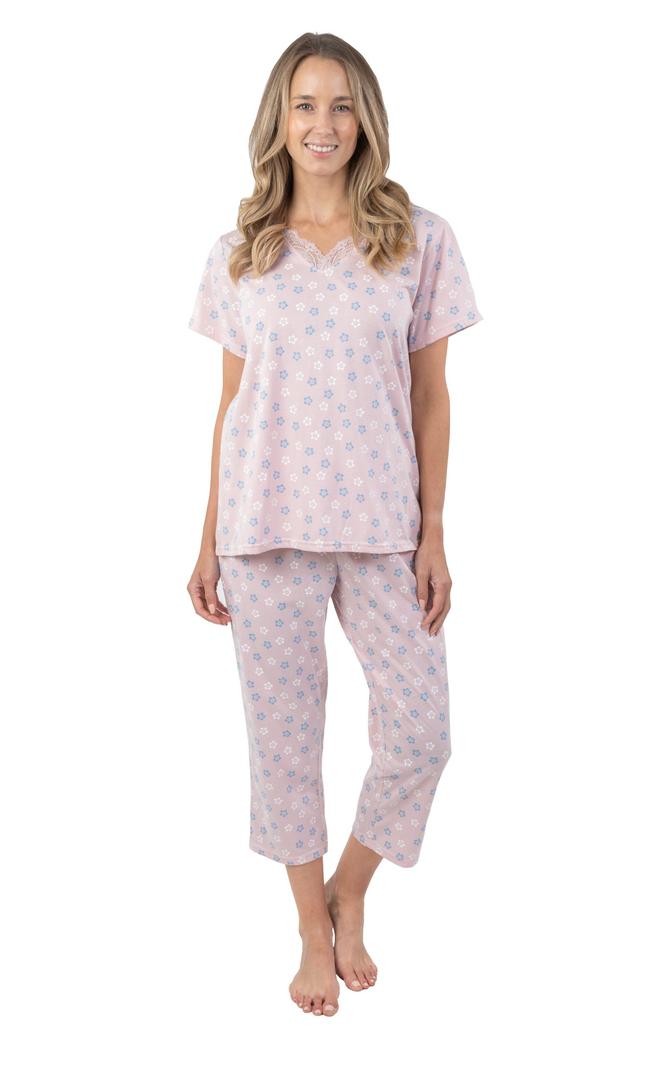 Patricia Lingerie Pyjama Floral 2pcs T-shirt/Capri Patricia Lingerie 979-1