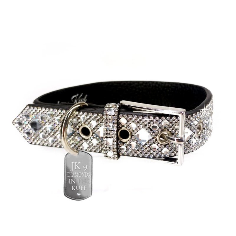 Jacqueline Kent Collier pour Chien Medium Diamonds in the Ruff Jacqueline Kent Silver