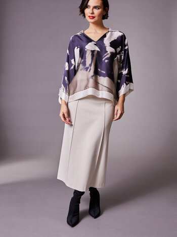 Peruzzi Haut Kimono à Imprimé Abstrait Peruzzi W23204