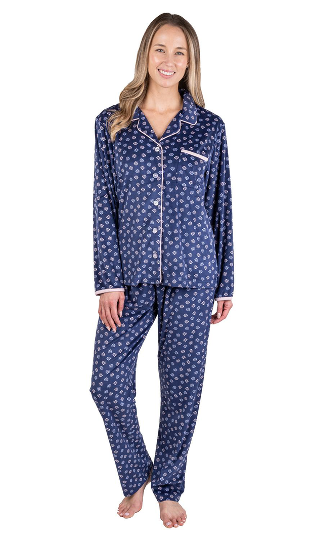 Patricia Lingerie Pyjama 2pcs Cross/Dots Velour Patricia Lingerie 990-21