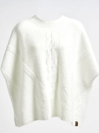 Poncho Polaire à Franges au Bas Boris 6189 - Boutique Fashionista