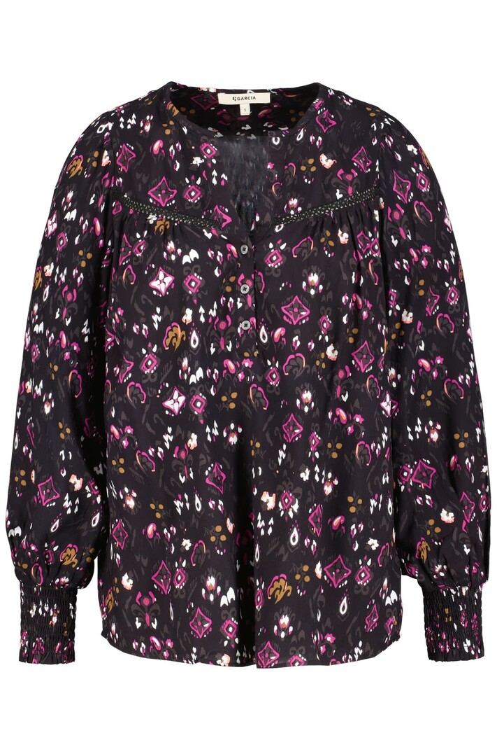 Garcia Blouse Floral à Manches Bouffantes Garcia G30030