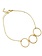 Jackie J Bracelet Or avec 3 Grands Maillons Jackie J TW112B