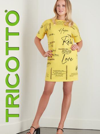 Tricotto Robe T-shirt Imprimé et Strass Tricotto 450