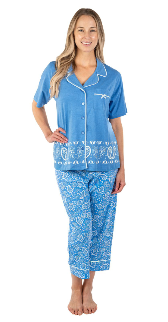 Patricia Lingerie Pyjama 2pcs Paisley Capri Patricia Lingerie 998-21