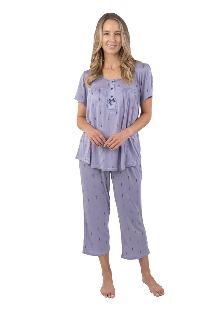 Patricia Lingerie Pyjama Floral 2pcs avec Capri Patricia 984-1