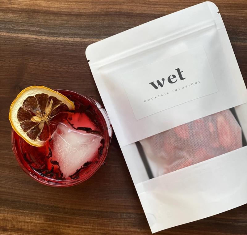 Wet Cocktail Infusions Kit d'infusion d'alcool Wet Cocktail Infusions Strawberry Hibiscus
