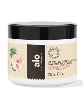 Fruits et Passion Crème Fouettée pour le Corps 200ml alo Noix de Coco Rose