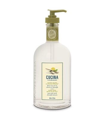 Fruits et Passion Savon Mains à l'huile d'olive 500ml Cucina Fleur de Sel et Citron d'amalfi